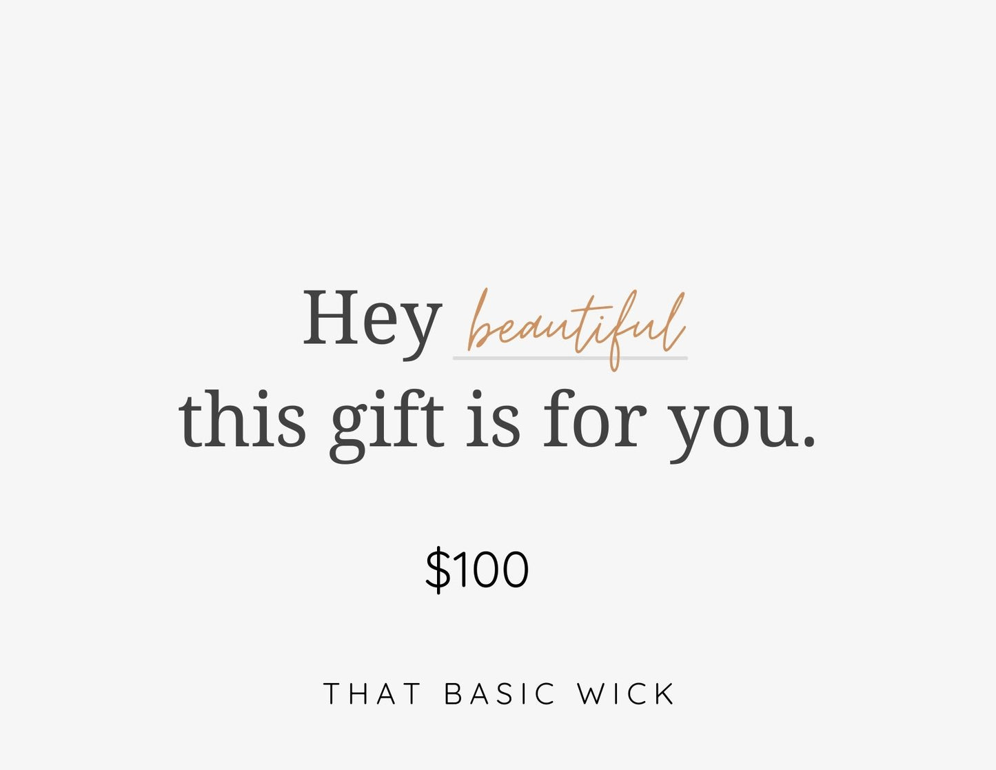 That Basic Wick Gift Card