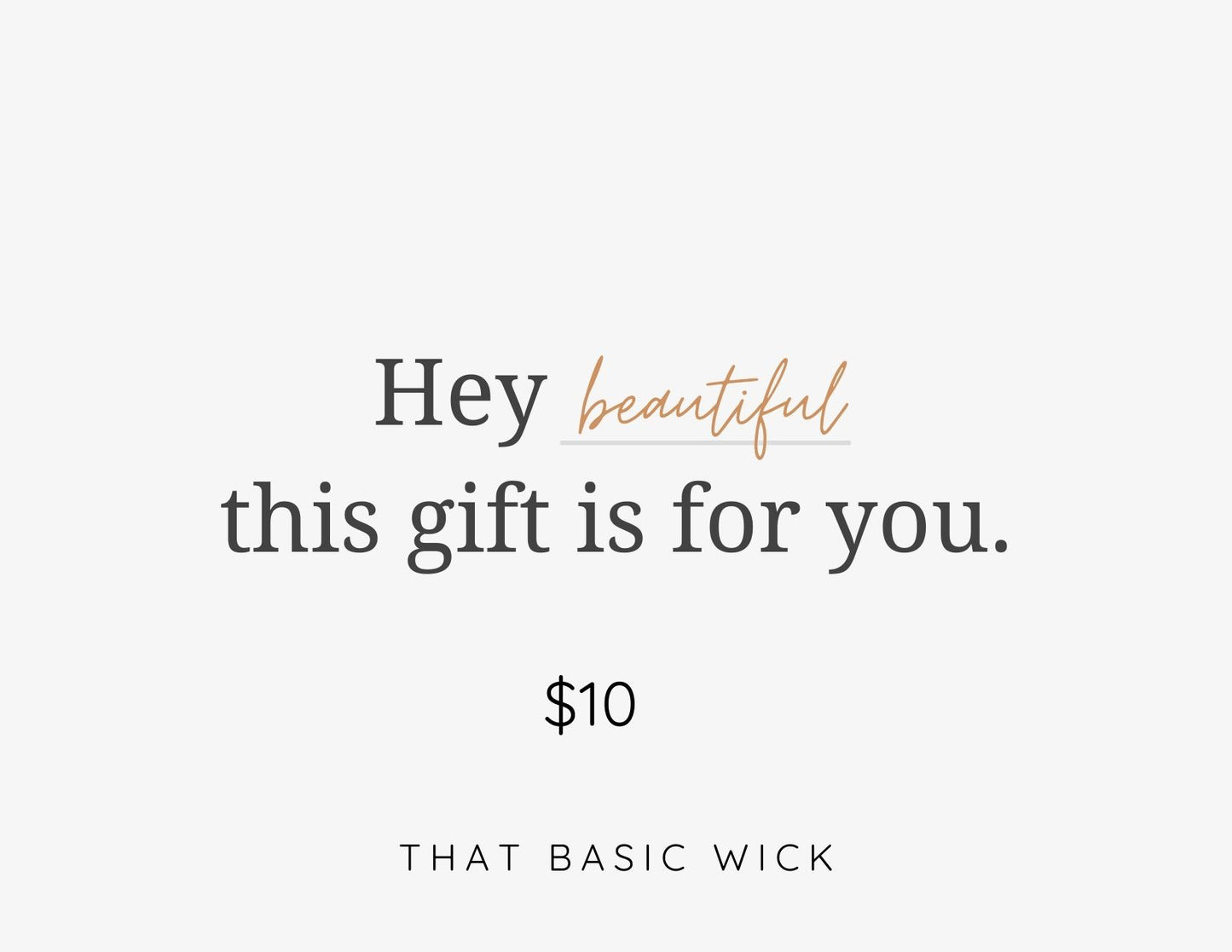 That Basic Wick Gift Card